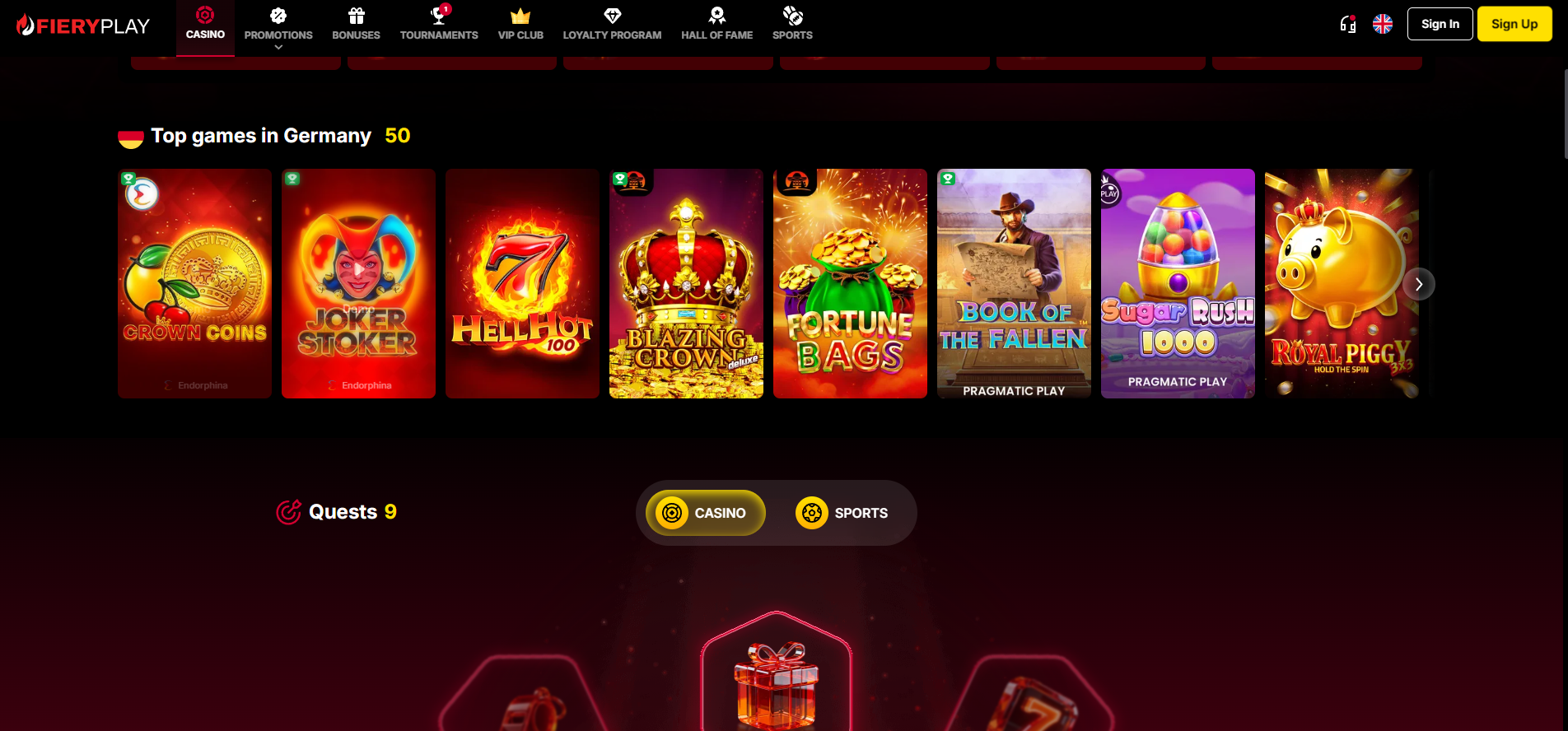 FieryPlay Casino Games